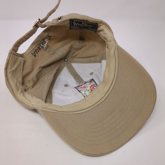 Las Manitas Austin TX Slideback Hat Tan One Size Adjustable Embroidered - Picture 6 of 8